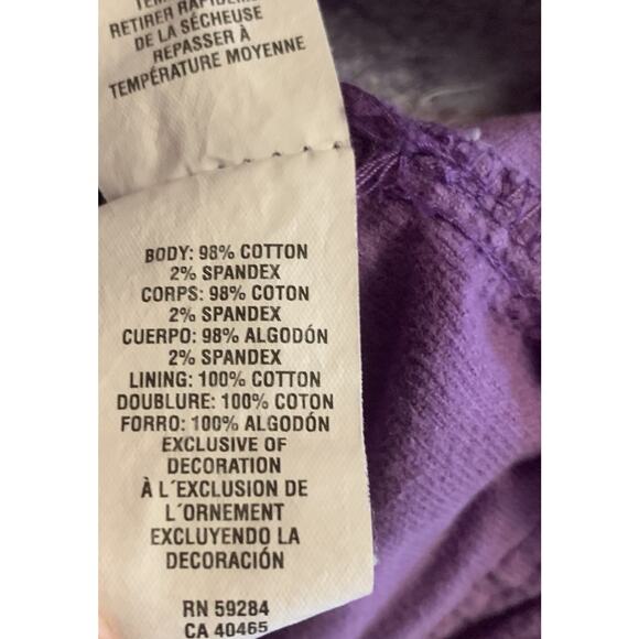 Children’s Place Purple Velveteen Jumper Dress 4T Storybook Bird Floral Appliqué - Picture 9 of 10